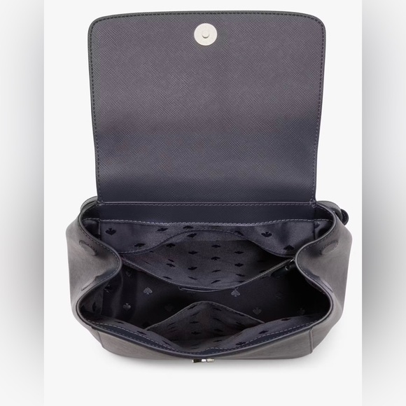 Kate Spade Madison Flap Backpack Parisian Navy Leather Bag KC428 NWOT - Picture 15 of 16